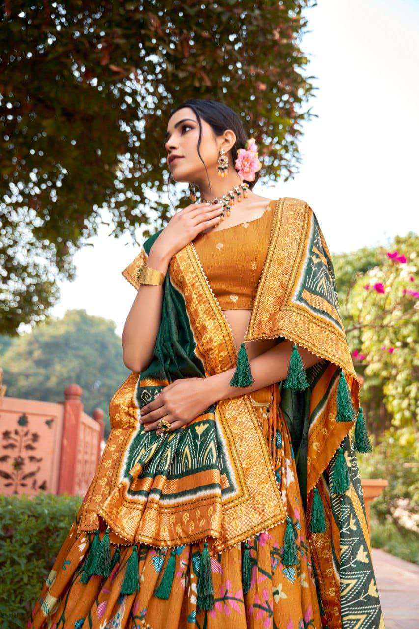 Women's Ethnic Printed Lehenga Choli Set with Tassel Dupatta ? Perfect for Festivals & Functions - Image 3